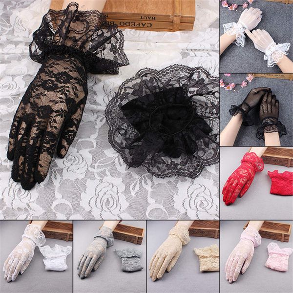 women lace gloves fishnet mesh bowknot party prom bride wrist mittens, Blue;gray
women lace gloves fishnet mesh bowknot party prom bride wrist mittens, Blue;gray