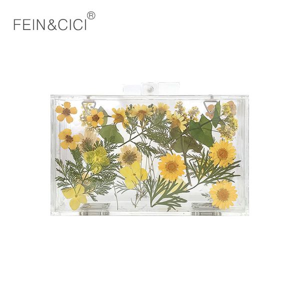 Acrylic clutch bag women transparent bag clear pvc print flower Small daisy party plastic box 2019 summer drop shipping
Acrylic clutch bag women transparent bag clear pvc print flower Small daisy party plastic box 2019 summer drop shipping