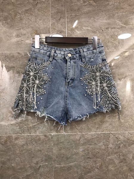 summer new female heavy industry nail beads decorative bottom jeans shorts 518, White;black
summer new female heavy industry nail beads decorative bottom jeans shorts 518, White;black