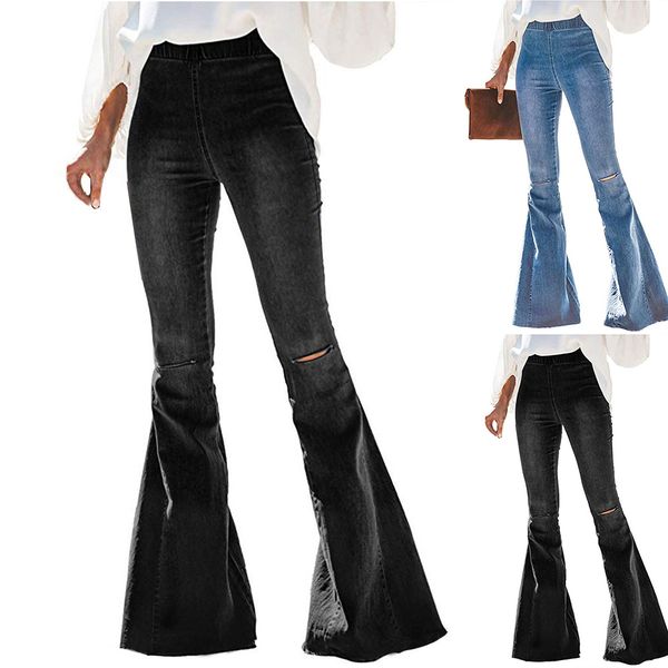 oeak women autumn winter elastic jeans plus loose denim double pocket casual boot cut pants slim flare jeans large size fashion, Blue
oeak women autumn winter elastic jeans plus loose denim double pocket casual boot cut pants slim flare jeans large size fashion, Blue