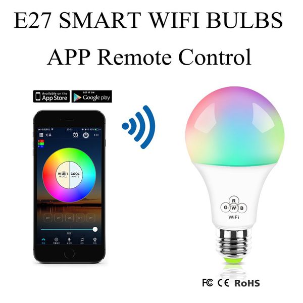 E27 Smart Wifi Led Bulb Rgb 4.5w Dimmable Led Bulb Light Bulb Works With Alexa Google Home16 Million Colours App Remote Control