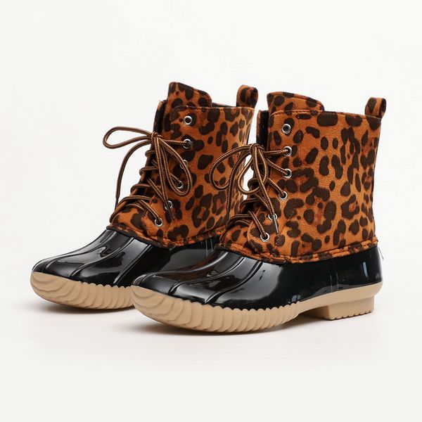 women's boots lady duck boot with waterproof zipper rubber sole women rain boots lace up ankle shoes fur winter women shoes, Black
women's boots lady duck boot with waterproof zipper rubber sole women rain boots lace up ankle shoes fur winter women shoes, Black