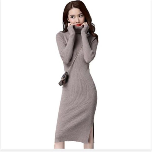 women long sweater dress autumn winter 2019 slim knitted dress pullovers lady warm turtleneck warm split pull femme h256, White;black
women long sweater dress autumn winter 2019 slim knitted dress pullovers lady warm turtleneck warm split pull femme h256, White;black