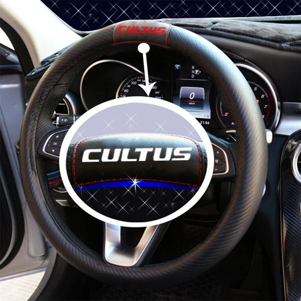 for cultus car carbon fiber leather steering wheel covers cap steering wheel cover auto car interior accessories
for cultus car carbon fiber leather steering wheel covers cap steering wheel cover auto car interior accessories