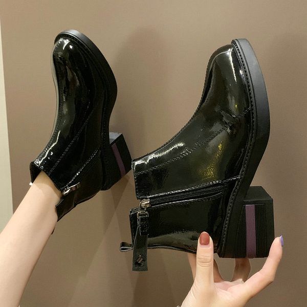 size 35-51 nice new pretty ankle boots women soft oxford leather shoes woman autumn med heels female zipper footwear, Black
size 35-51 nice new pretty ankle boots women soft oxford leather shoes woman autumn med heels female zipper footwear, Black