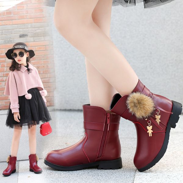 girls winter fashion boots 2019 new winter children plus velvet martin boots big girls party warm snow shoes, Black;grey
girls winter fashion boots 2019 new winter children plus velvet martin boots big girls party warm snow shoes, Black;grey