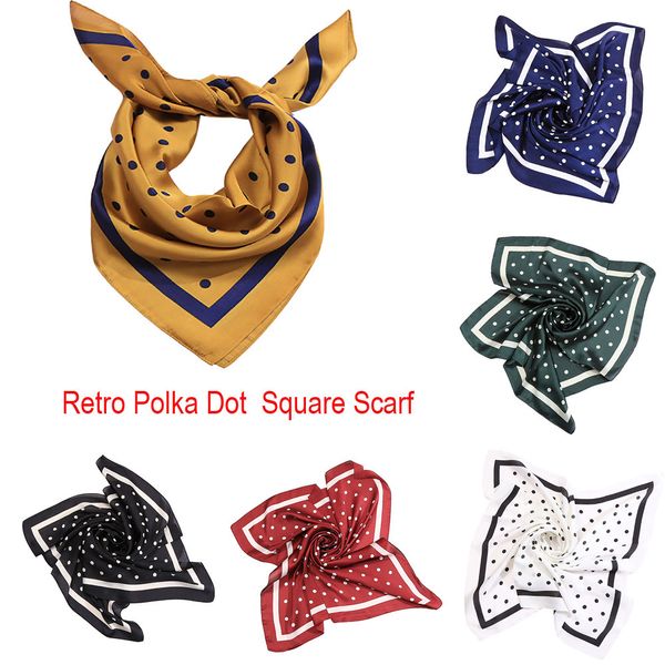 square scarf 2019 fashion silk satin scarf elegant bandana fashion women square soft wrap retro polka dot shawl scarves, Blue;gray
square scarf 2019 fashion silk satin scarf elegant bandana fashion women square soft wrap retro polka dot shawl scarves, Blue;gray