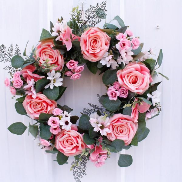 artificial rose flowers round shape wreath beautiful wedding party home wall decoration
artificial rose flowers round shape wreath beautiful wedding party home wall decoration