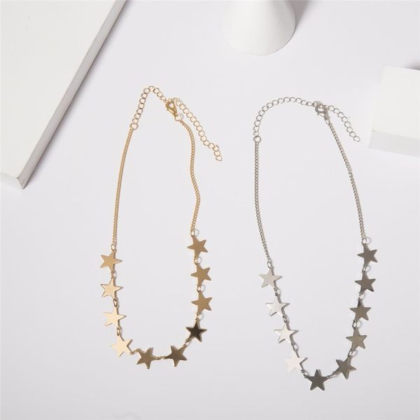 necklace choker collarbone chain women necklaces jewelry ladies stars pendant silver color vintage fashion fun naszyjnik
necklace choker collarbone chain women necklaces jewelry ladies stars pendant silver color vintage fashion fun naszyjnik
