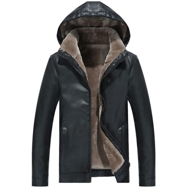 2019 плюс бархат с капюшоном мужская не железная кожа сплошной цвет повседневное толстое пальто прилив, Black
2019 плюс бархат с капюшоном мужская не железная кожа сплошной цвет повседневное толстое пальто прилив, Black