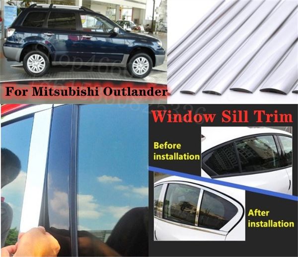 puou high-quality car full window pillar trim cover stainless steel chrome decoration for mitsubishi outlander 2013 car styling
puou high-quality car full window pillar trim cover stainless steel chrome decoration for mitsubishi outlander 2013 car styling