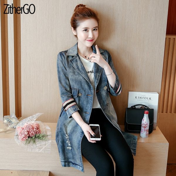 zithergo women new slim denim jacket single-breasted lapel windbreaker ladies fashion coats, Black;brown
zithergo women new slim denim jacket single-breasted lapel windbreaker ladies fashion coats, Black;brown