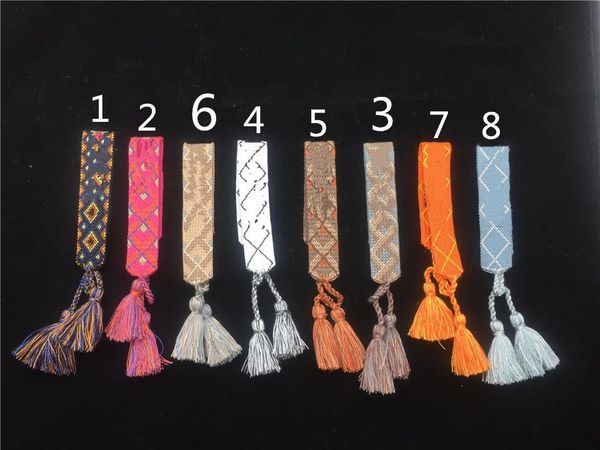 brand jewelry 30 colors cotton rope woven bracelets letter signature embroidery bangle for women tassel lace-up bracelets303p, Golden;silver
brand jewelry 30 colors cotton rope woven bracelets letter signature embroidery bangle for women tassel lace-up bracelets303p, Golden;silver