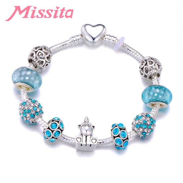 missita 2019 new cute animal unicorn charm bracelet with hollow beads bracelets for women anniversary brand gift dropshipping, Golden;silver
missita 2019 new cute animal unicorn charm bracelet with hollow beads bracelets for women anniversary brand gift dropshipping, Golden;silver