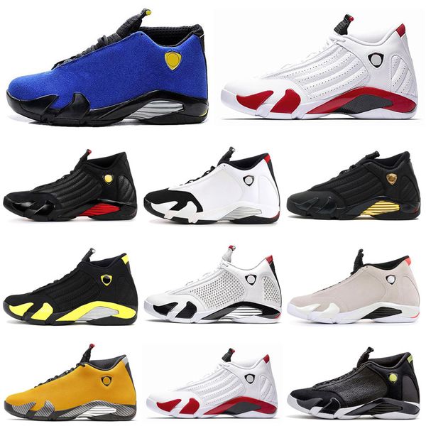 Men Basketball Shoes 14 14s Reverse Gold Red Candy Cane Last Shot Black Toe Desert Sand Thunder DMP Suede Sports Sneakers Wholesale
Men Basketball Shoes 14 14s Reverse Gold Red Candy Cane Last Shot Black Toe Desert Sand Thunder DMP Suede Sports Sneakers Wholesale