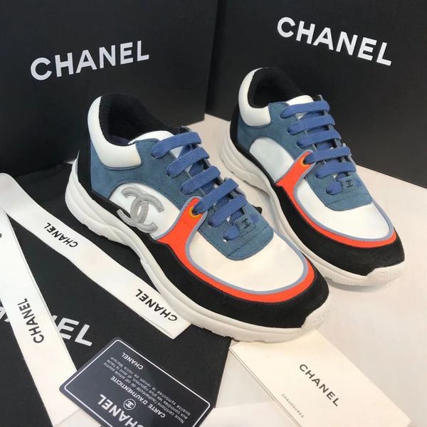 women sneakers calfskin mixed fibers white navy blue black lace up platform shoes 35-45
women sneakers calfskin mixed fibers white navy blue black lace up platform shoes 35-45