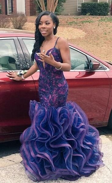 new mermaid backless evening dresses spaghetti beaded mermaid dubai arabic prom dresses ruffles beads appliques celebrity pageant gown, Black;red
new mermaid backless evening dresses spaghetti beaded mermaid dubai arabic prom dresses ruffles beads appliques celebrity pageant gown, Black;red