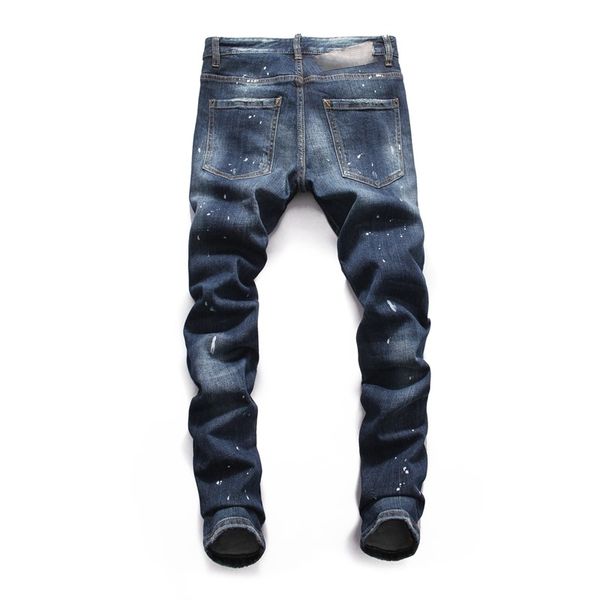 new 2019 mens tear jeans tear jeans navy blue cotton dsn12 fashion tight spring and autumn mens trousers designer new
new 2019 mens tear jeans tear jeans navy blue cotton dsn12 fashion tight spring and autumn mens trousers designer new
