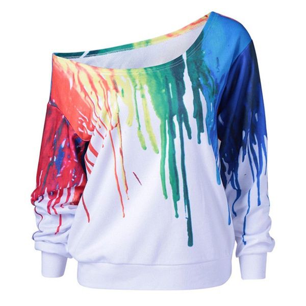 2018 new arrivals fashion women colorful 3d print off-shoulder long sleeve casual street sweatshirt, Black
2018 new arrivals fashion women colorful 3d print off-shoulder long sleeve casual street sweatshirt, Black
