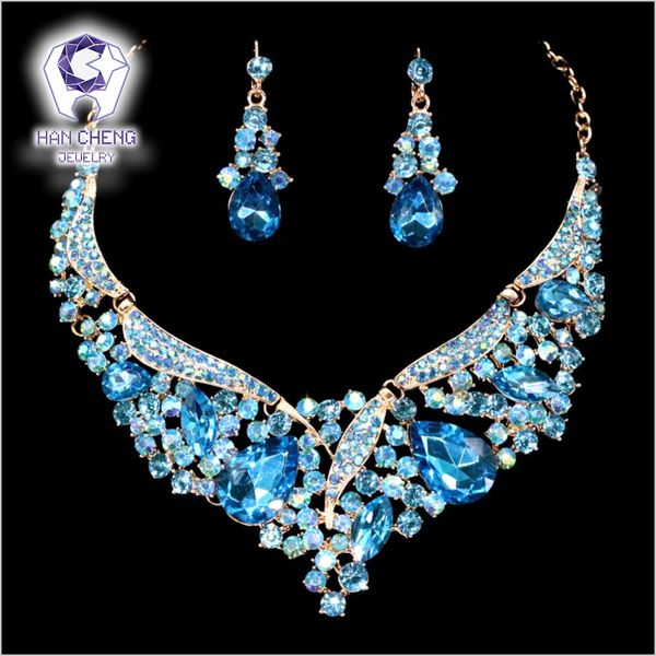hancheng fashion discolor rhinestone water drop created crystal statement necklace women jewelry leagtha golden metal collier, Silver
hancheng fashion discolor rhinestone water drop created crystal statement necklace women jewelry leagtha golden metal collier, Silver