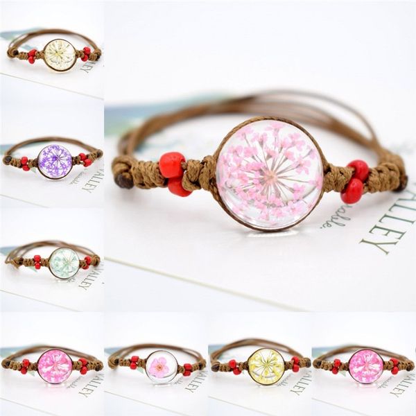 vintage handmade woven dried flowers glass bracelet peach blossom dandelion gypsophila glass beads bracelet women jewelry, Black
vintage handmade woven dried flowers glass bracelet peach blossom dandelion gypsophila glass beads bracelet women jewelry, Black