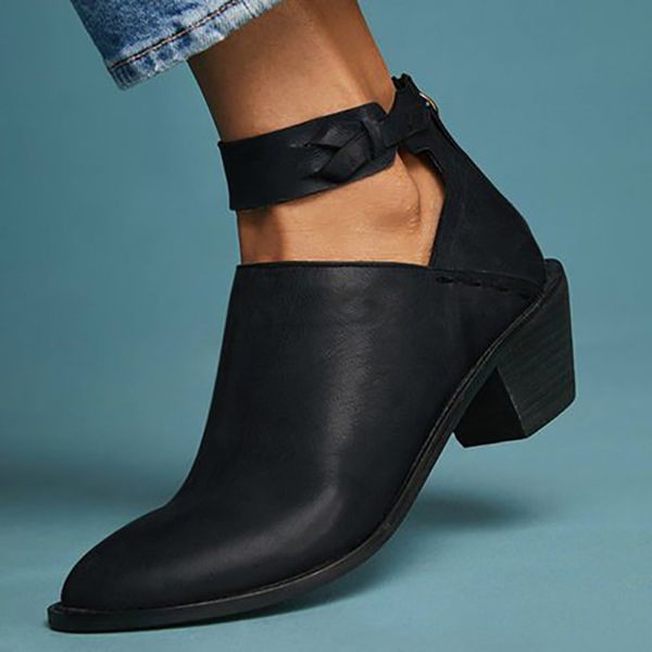 heel zip shoes breathable female pu leather shoes women booties flock ankle boots female fashion boot suede botas mujer wf06, Black
heel zip shoes breathable female pu leather shoes women booties flock ankle boots female fashion boot suede botas mujer wf06, Black