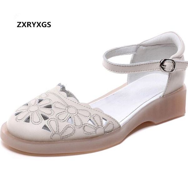 2019 summer comfortable soft cowhide leather sandals hollow embroidered fashion sandals casual shoes woman shoes, Black
2019 summer comfortable soft cowhide leather sandals hollow embroidered fashion sandals casual shoes woman shoes, Black