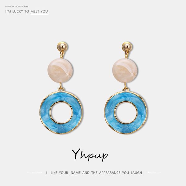 yhpup trendy korean round enamel geometric dangle earring s925 silver fashion jewelry for girl office pendientes mujer orecchini
yhpup trendy korean round enamel geometric dangle earring s925 silver fashion jewelry for girl office pendientes mujer orecchini