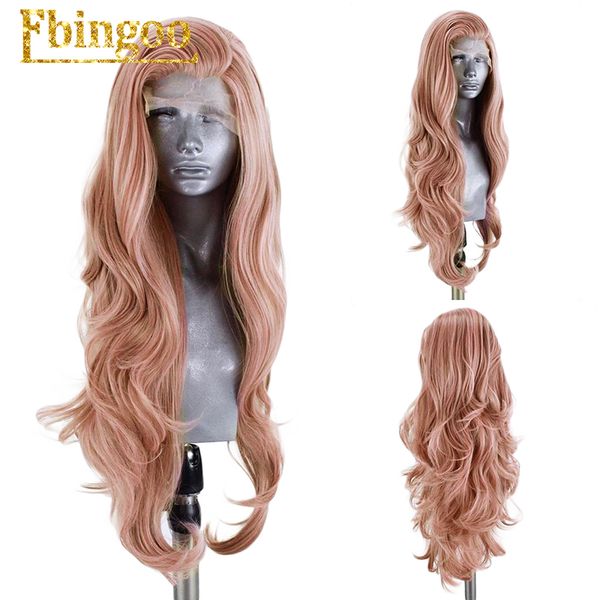 ebingoo long body wave peach pink orange purple synthetic lace front wig for women part high temperature fiber hair wigs, Black
ebingoo long body wave peach pink orange purple synthetic lace front wig for women part high temperature fiber hair wigs, Black