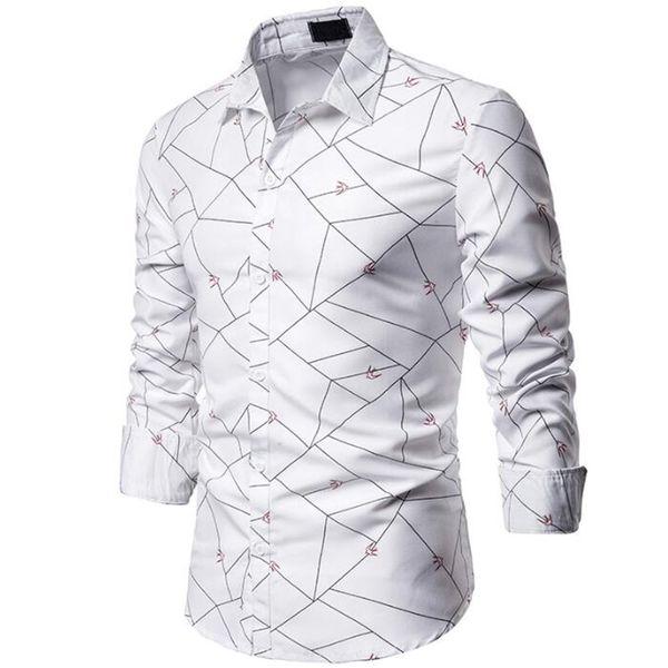 white printed striped line hawaii style shirt long sleeve shirts for men brand formal shirts for men office, White;black
white printed striped line hawaii style shirt long sleeve shirts for men brand formal shirts for men office, White;black