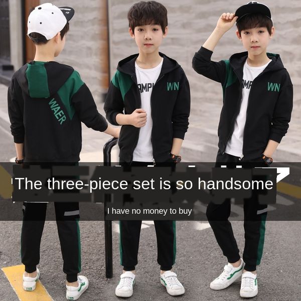 children's boys' clothes set 2020 in the big autumn casual three-piece fleece sweatshirt wool sweatshirt fashionable
children's boys' clothes set 2020 in the big autumn casual three-piece fleece sweatshirt wool sweatshirt fashionable