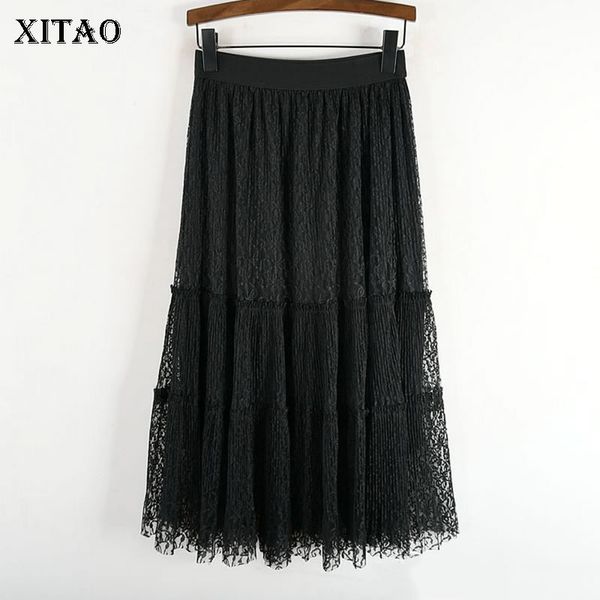 xitao lace pleated skirt fashion new women elastic waist patchwork 2020 spring summer minority casual style loose skirt dmy3820, Black
xitao lace pleated skirt fashion new women elastic waist patchwork 2020 spring summer minority casual style loose skirt dmy3820, Black