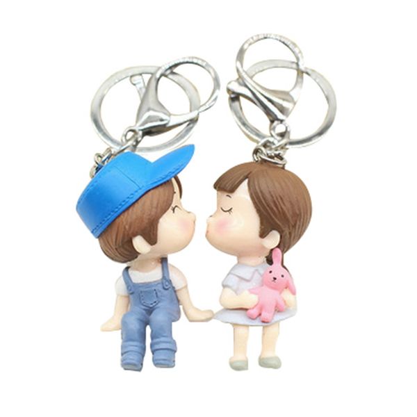cartoon cute pvc ring charm bag car key chain trinket pendant holder alloy key for lover gift doll couple keychain, Silver
cartoon cute pvc ring charm bag car key chain trinket pendant holder alloy key for lover gift doll couple keychain, Silver