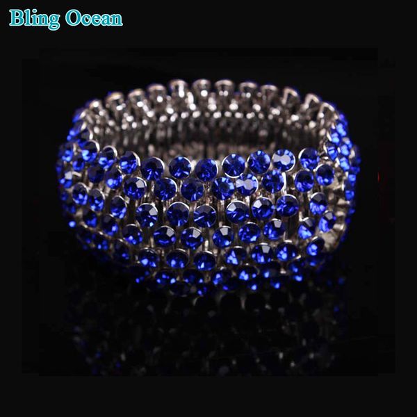 special shining rhinestoe crystal stetch elastic women multi rows bridal wedding bangles bracelets wristband, Black
special shining rhinestoe crystal stetch elastic women multi rows bridal wedding bangles bracelets wristband, Black