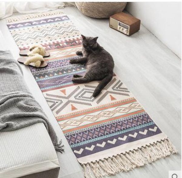 ethnic style cotton and linen bedroom bedside mat long floor mat living room sofa carpet tatami machine washable
ethnic style cotton and linen bedroom bedside mat long floor mat living room sofa carpet tatami machine washable