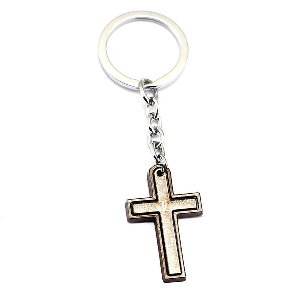 fashion keychain two rows cross key ring holder anime key chain pendant friendship gift jewelry, Silver
fashion keychain two rows cross key ring holder anime key chain pendant friendship gift jewelry, Silver