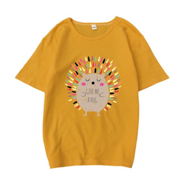cartoon hedgehog print women t-shirt short sleeves o-neck t-shirt women tee harajuku femme, White
cartoon hedgehog print women t-shirt short sleeves o-neck t-shirt women tee harajuku femme, White