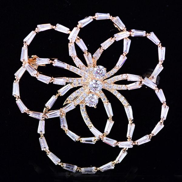 zlxgirl classic cubic zircon flower brooch for wedding bridal jewelry dubai scarf pins jewelry micro paved popular couple gifts, Gray
zlxgirl classic cubic zircon flower brooch for wedding bridal jewelry dubai scarf pins jewelry micro paved popular couple gifts, Gray