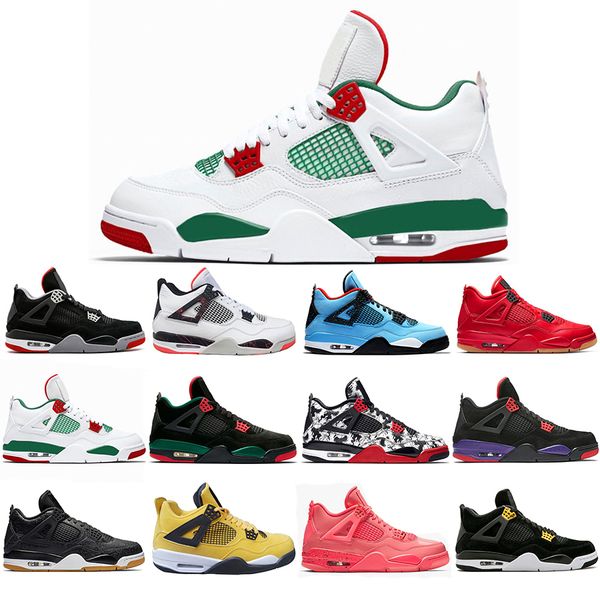 Newest 2019 Bred Black White Pizzeria 4 IV 4s Basketball Shoes Pale Citron Tattoo Singles Day mens trainers designer Sports Sneakers US 7-13
Newest 2019 Bred Black White Pizzeria 4 IV 4s Basketball Shoes Pale Citron Tattoo Singles Day mens trainers designer Sports Sneakers US 7-13