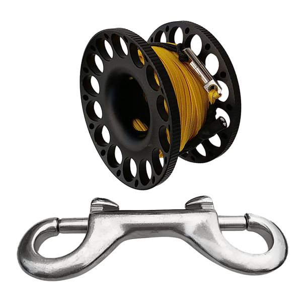 finger spool reel with stainless steel double ended clip wreck scuba diving tech spool
finger spool reel with stainless steel double ended clip wreck scuba diving tech spool