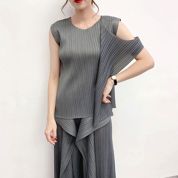 laanmrem 2020 fashion new irregular sleeveless +loose vent wide leg pants two pieces sest for famale trousers twinset yh681, White
laanmrem 2020 fashion new irregular sleeveless +loose vent wide leg pants two pieces sest for famale trousers twinset yh681, White