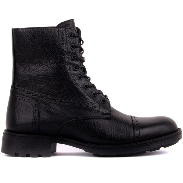 sail-lakers black leather zipper male boots