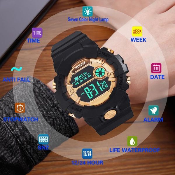 fashion waterproof watches men's boy lcd digital date wristlet rubber sport wrist watch bracelets delicate wristband, Slivery;brown
fashion waterproof watches men's boy lcd digital date wristlet rubber sport wrist watch bracelets delicate wristband, Slivery;brown