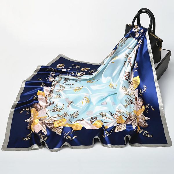 scarves fashion silk satin neck for women square shawls floral printed kerchief hijab scarf female 90*90cm bag scarfs ladies, Blue;gray
scarves fashion silk satin neck for women square shawls floral printed kerchief hijab scarf female 90*90cm bag scarfs ladies, Blue;gray