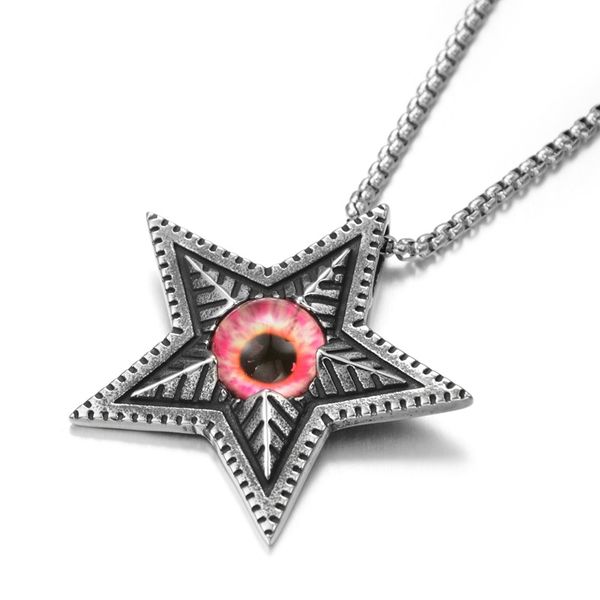 fashion rock roll magic eye pentagram pendant necklace titanium steel jewelry five angle star pendants hip-hop rock punk cool, Silver
fashion rock roll magic eye pentagram pendant necklace titanium steel jewelry five angle star pendants hip-hop rock punk cool, Silver