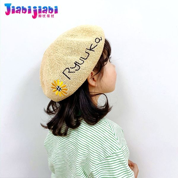 summer beret caps for girls spring baby octagonal sunshade straw hats toddler kids embroidered princess beach sun caps 2-8 old, Yellow
summer beret caps for girls spring baby octagonal sunshade straw hats toddler kids embroidered princess beach sun caps 2-8 old, Yellow
