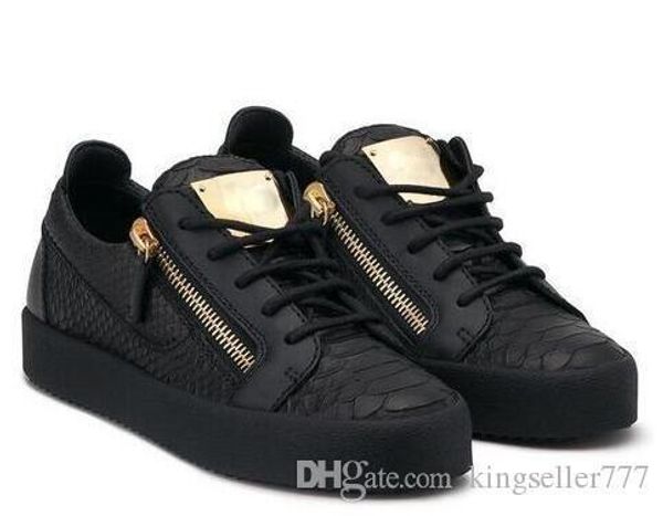 New 2019 zanotti black and white leather low help for ca ual hoe fa hion zipper men and women neaker hipping
New 2019 zanotti black and white leather low help for ca ual hoe fa hion zipper men and women neaker hipping