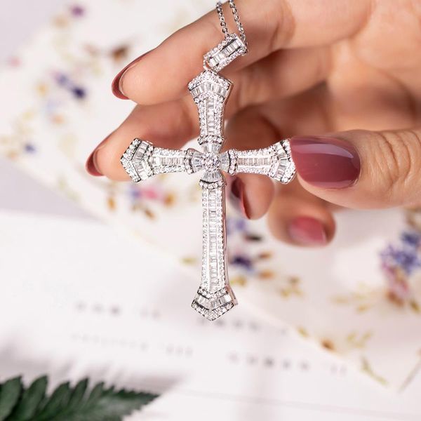 luxurious 925 sterling silver exquisite bible jesus cross pendant princess-cut diamond necklace for women z gemstone jewelry
luxurious 925 sterling silver exquisite bible jesus cross pendant princess-cut diamond necklace for women z gemstone jewelry