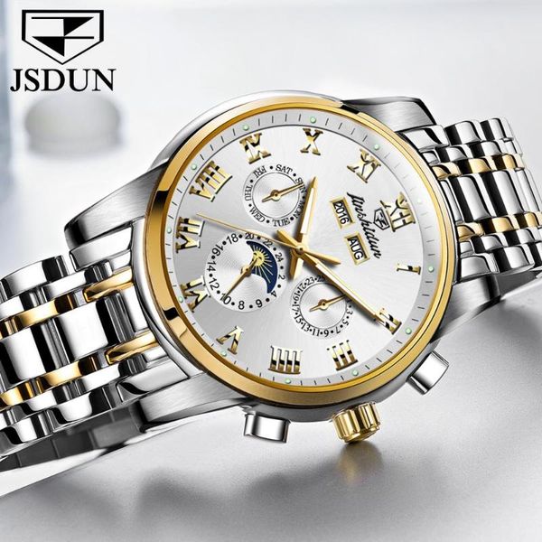 men's mechanical watch sapphire mirror gold and di amond automatic digital calendar multifunctional fashion des, Slivery;brown
men's mechanical watch sapphire mirror gold and di amond automatic digital calendar multifunctional fashion des, Slivery;brown