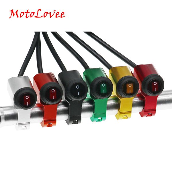 motolovee motorcycle aluminium alloy switches 7/8" 22mm handlebar headlight switch and 3 wires with red led light 12v 16a
motolovee motorcycle aluminium alloy switches 7/8" 22mm handlebar headlight switch and 3 wires with red led light 12v 16a